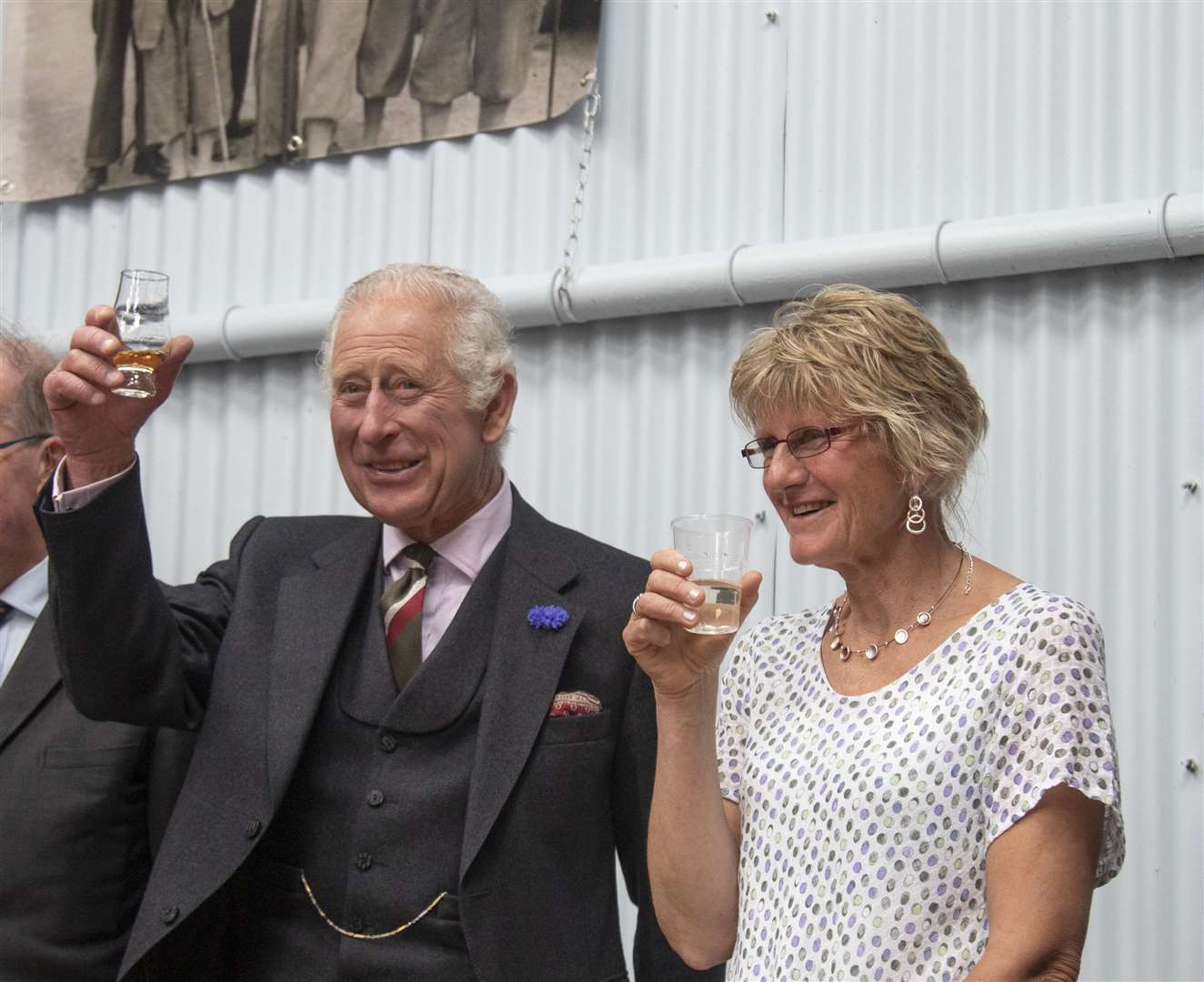 Prince Charles at the opening of Rogart Mart in August 2022.