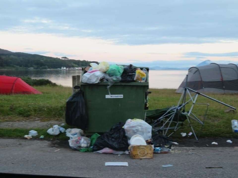 There have been complaints about littering and worse by tourists visiting the Highlands this summer.