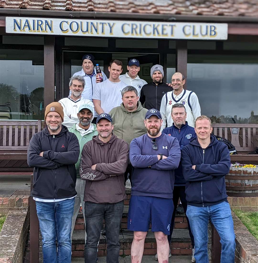 Dornoch Cricket Club members fell seven runs short in their opening match. Picture: David Smith