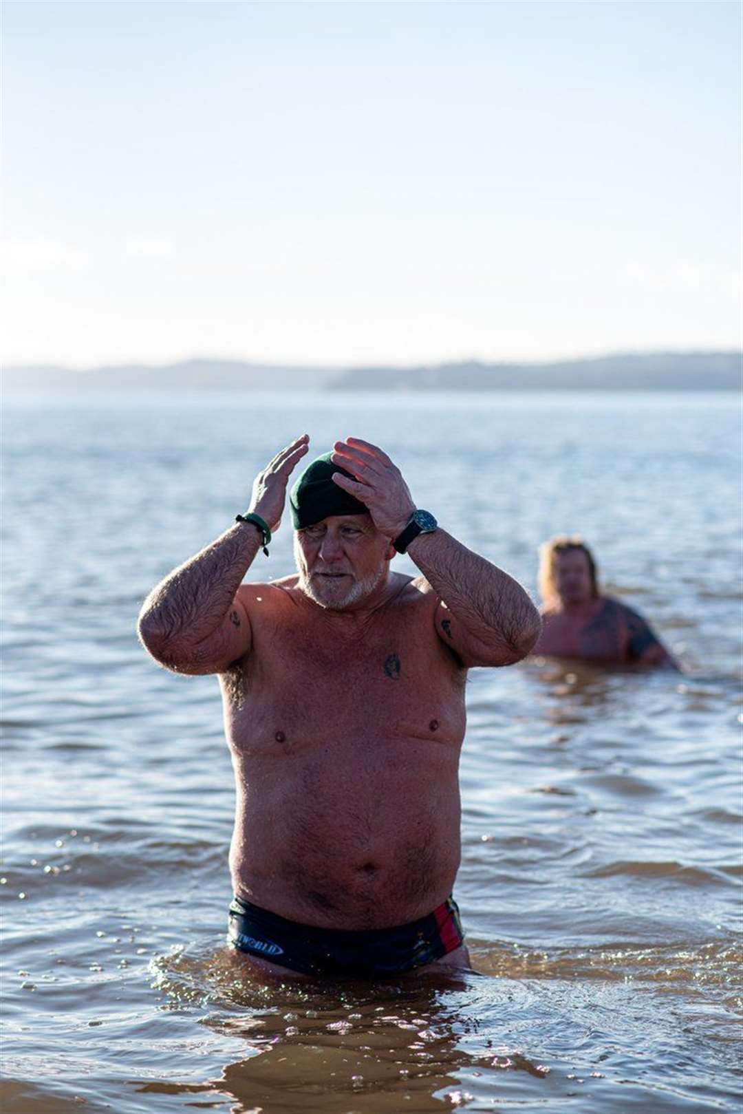 Fundraising swimmer Tim Crossin was diagnosed with cancer for a fourth time at the end of 2022. Picture: Dotty Creative