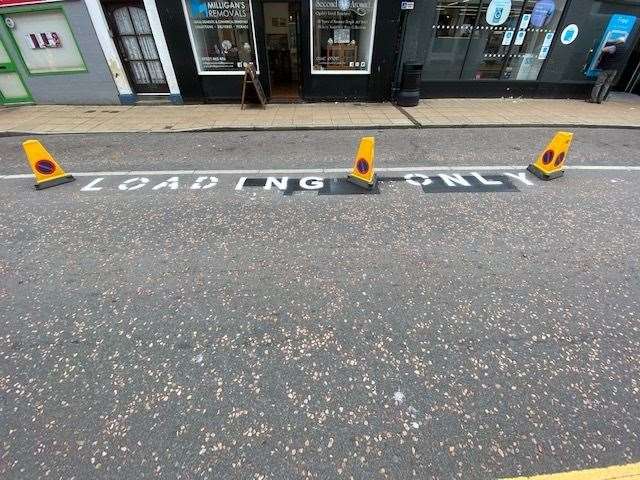 Loading Only on Nairn's High Street.