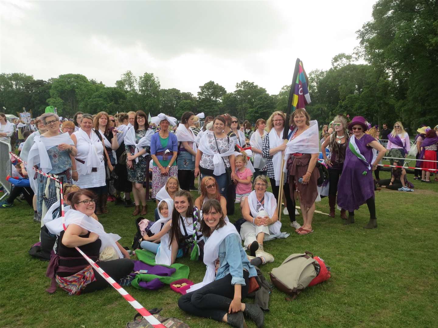 Young and senior members of North Coast Women attended the processions march in Edinburgh.