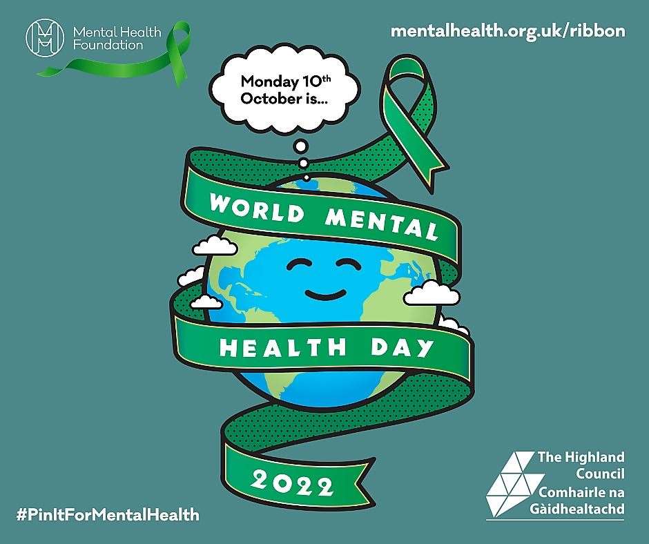 Poster for World Mental Health Day.