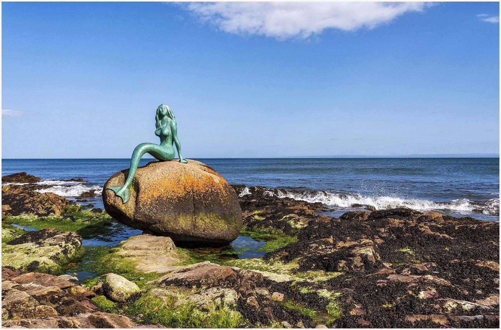 Linda Ross encountered Balintore's Mermaid of the North on a beautiful day. The sculpture is a major local visitor attraction.