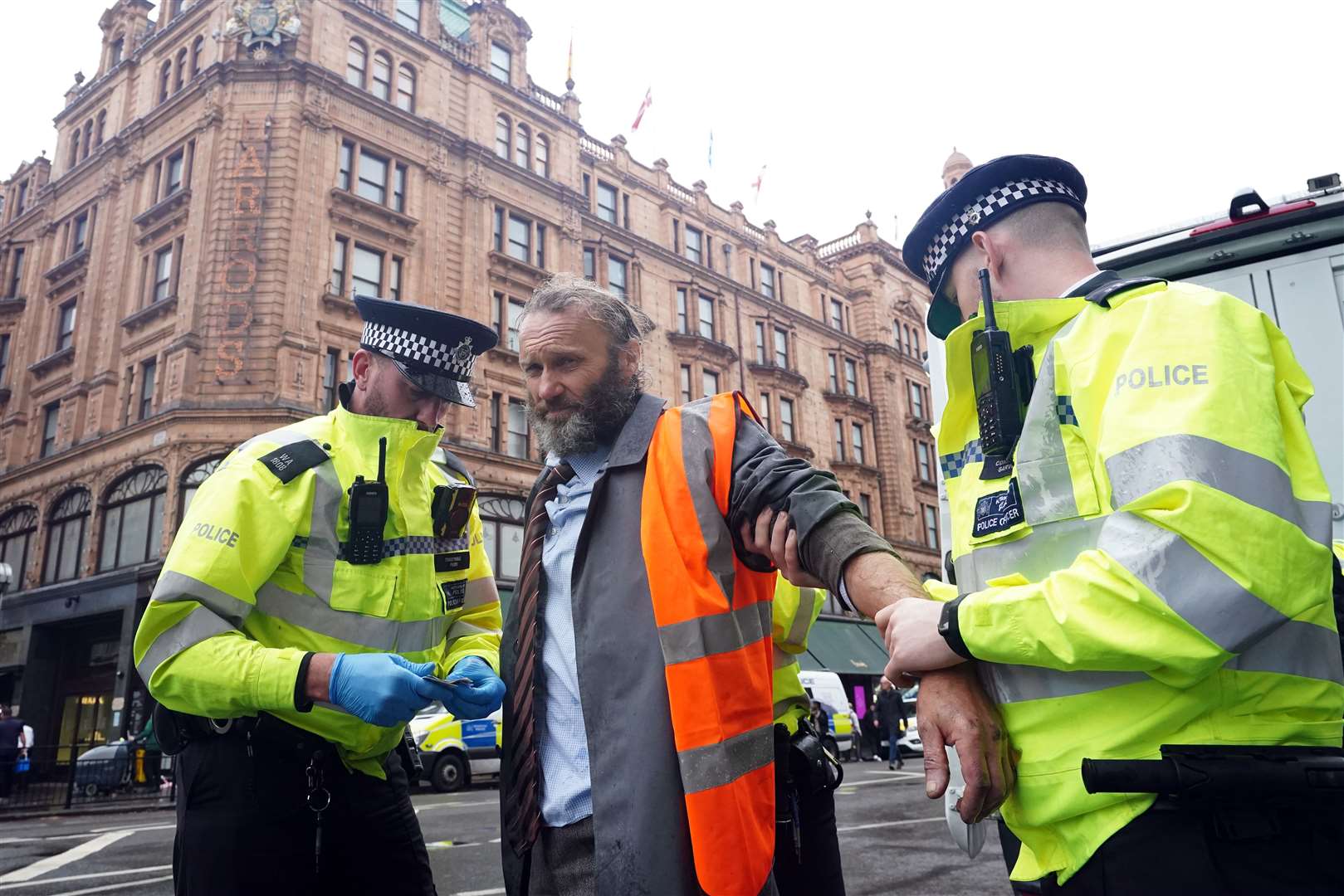 The Metropolitan Police arrested 755 Just Stop Oil activists in October and November (Ian West/PA)