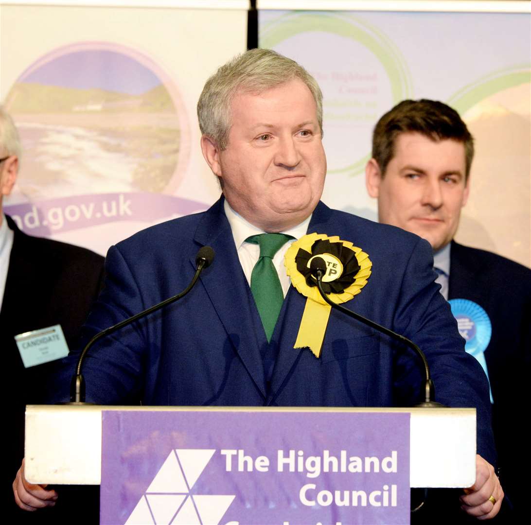 MP Ian Blackford is re-elected at the 2019 General Election.