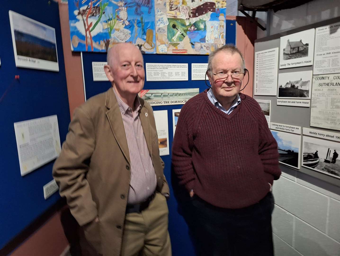 Historylinks members John Sutherland and George Munro.