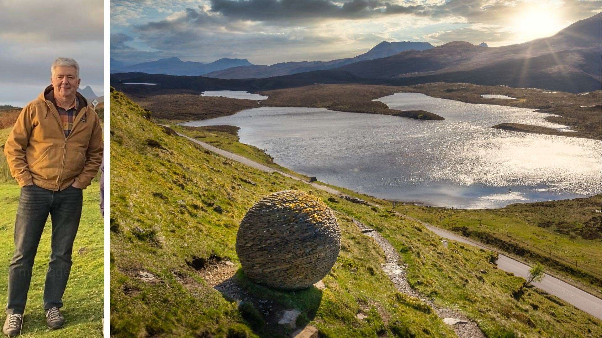 Dr Iain Young is chairman of the North West Highlands Geopark, of which Knockan Crag National Nature Reserve is part. Geopark picture: Airborne Lens/VisitScotland/UNESCO National Trail.