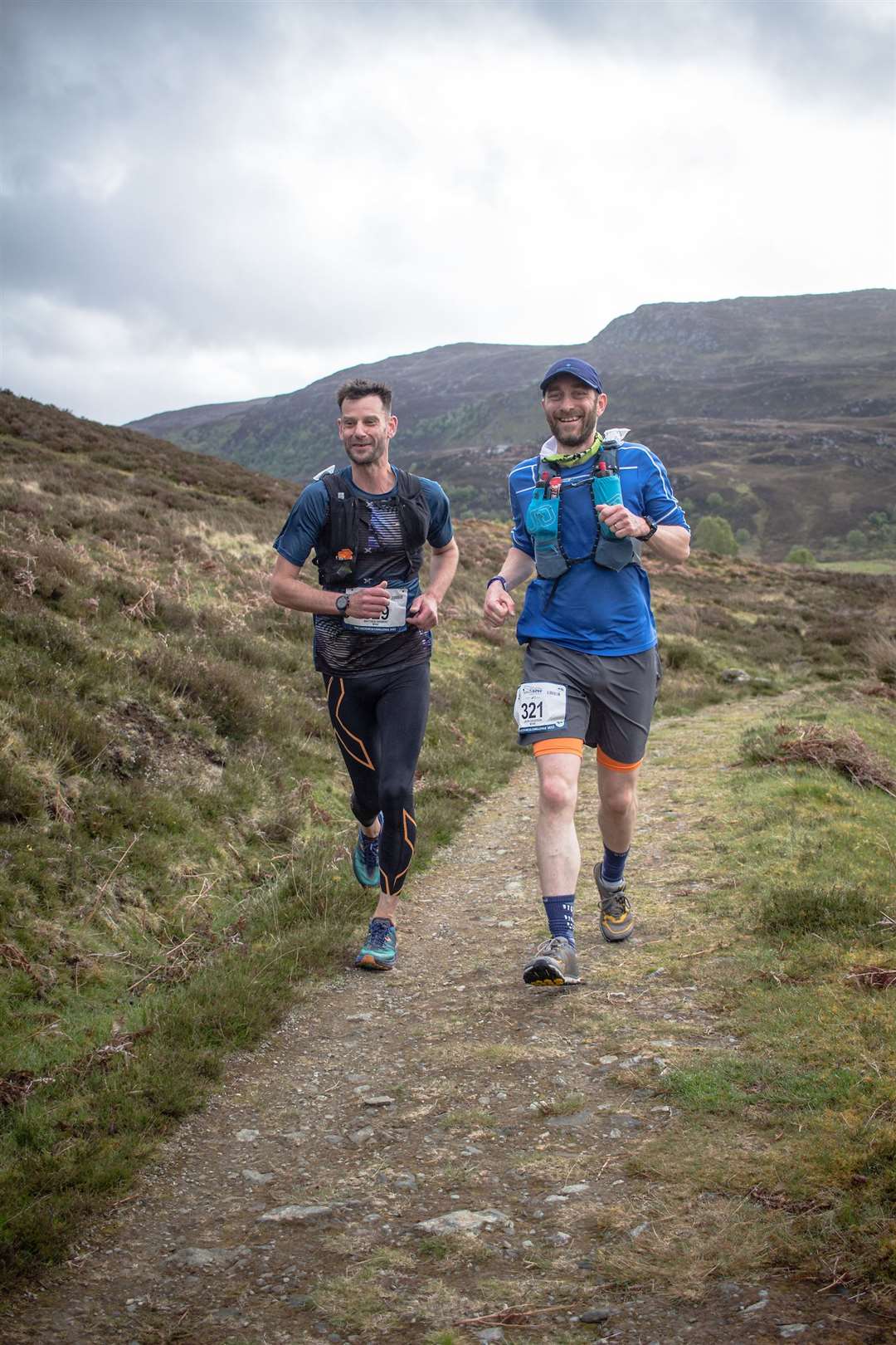 John (right) with Matthew Herbert during the Loch Ness 360. Picture: Craig Dutton