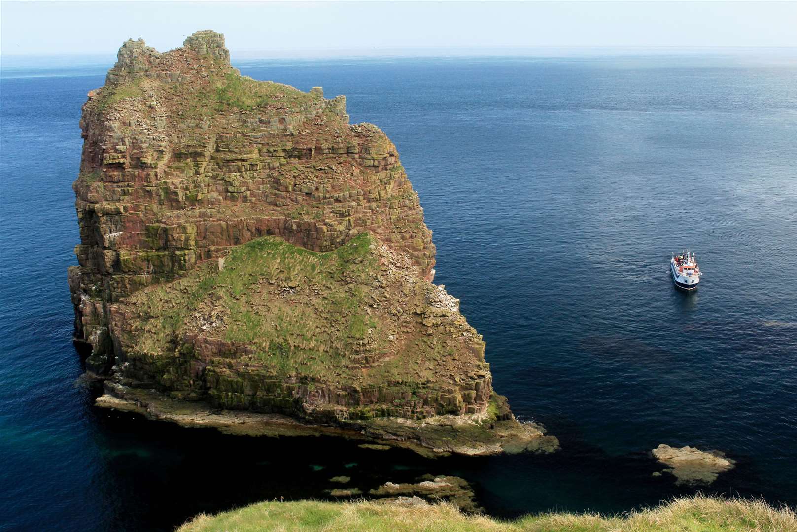 The Pentland Venture on a wildlife cruise around the Stacks of Duncansby. Picture: Alan Hendry