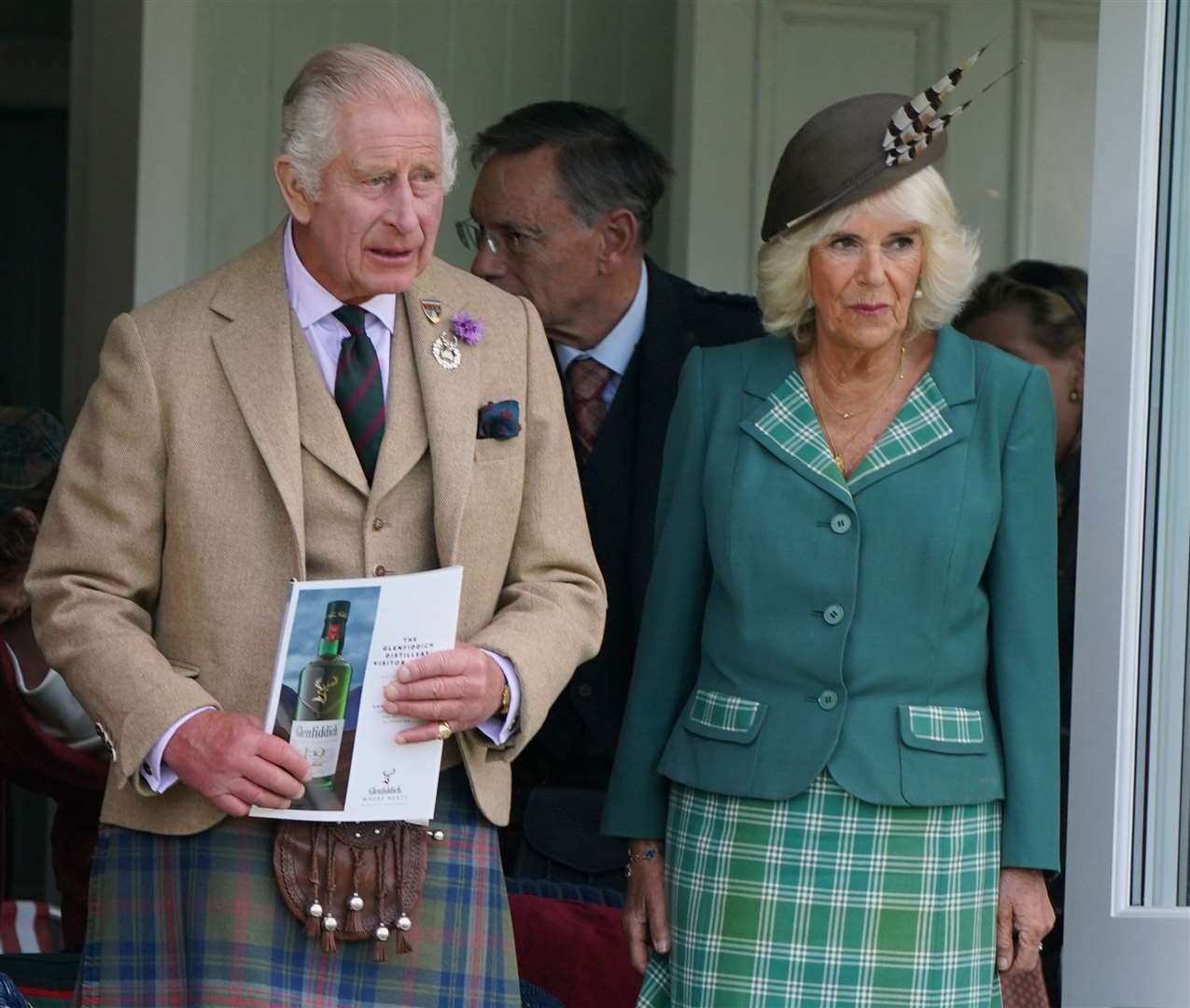 The King and Queen at the Balmoral estate in Aberdeenshire (Andrew Milligan/PA)