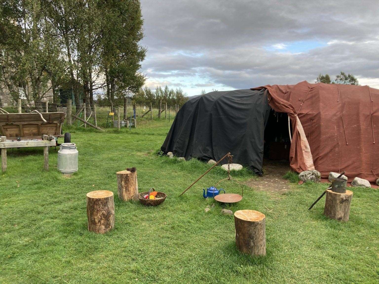 The Sutherland travellers' encampment was first introduced to the Highland Folk Museum in 2018.