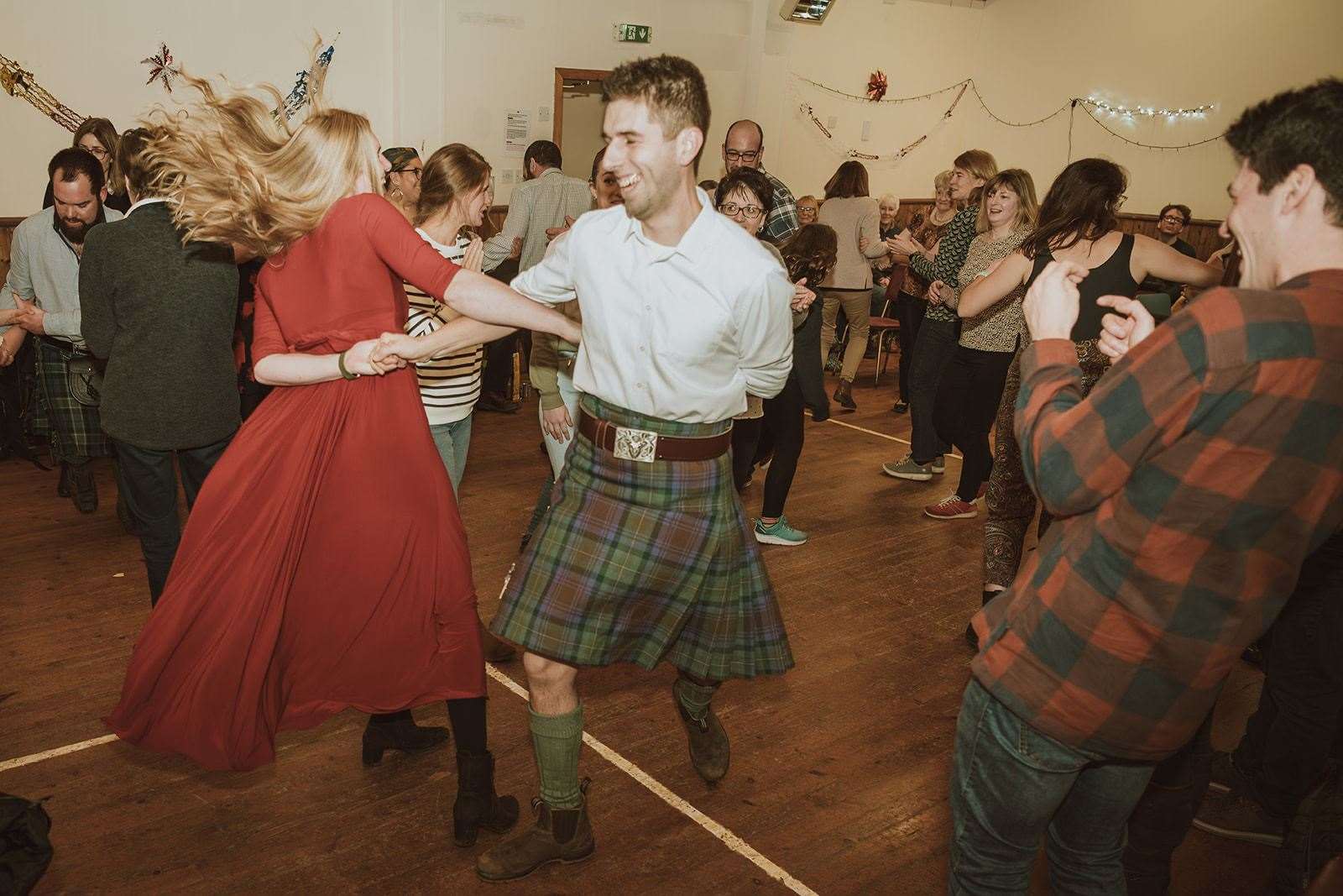 Sutherland Sessions succeeded in their aim of "keeping the party going" by hosting an Auld New Year ceilidh. Picture: Ewen Pryde