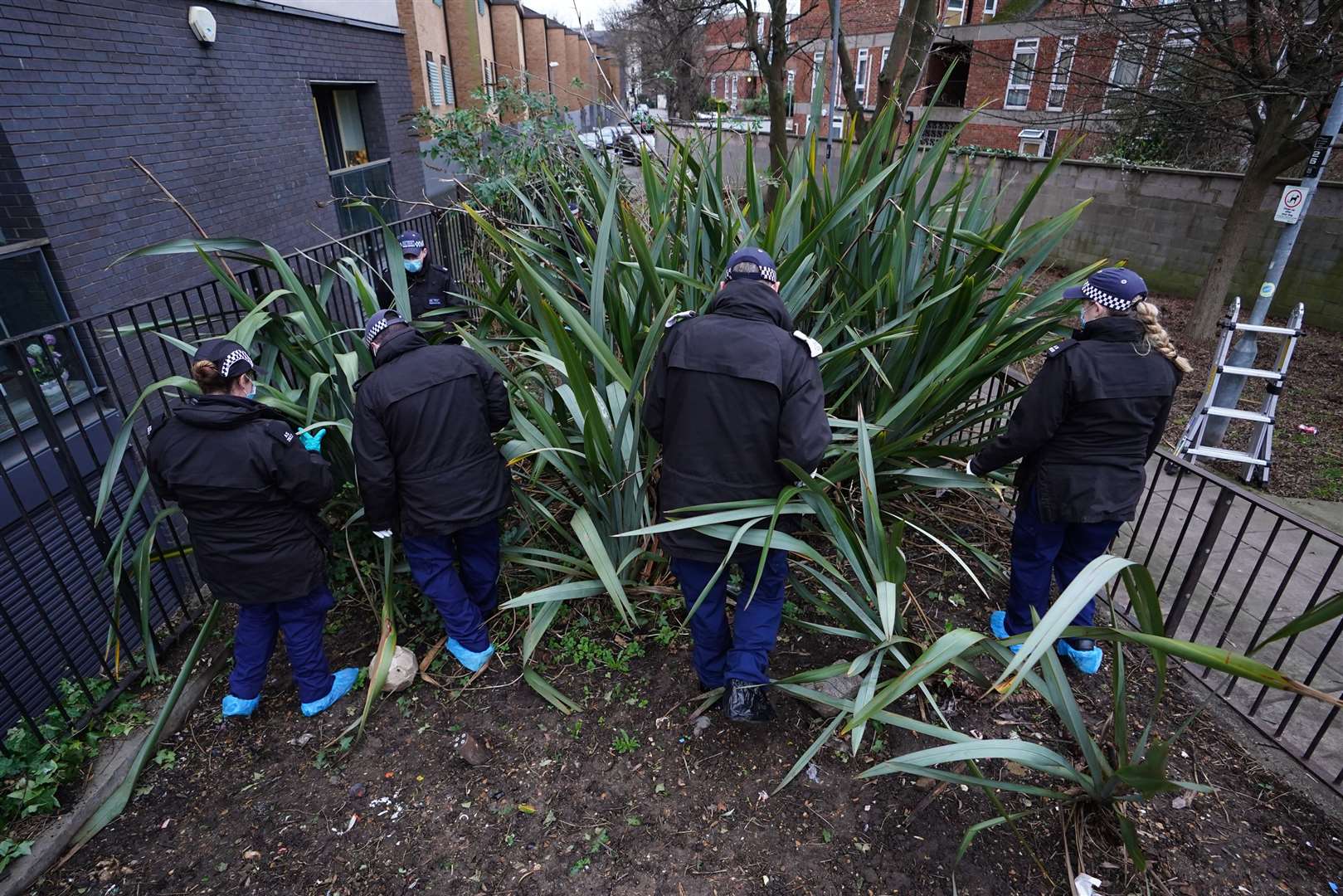 Police carried out investigations at the Abbey estate near St John’s Wood in north-west London (James Manning/PA)