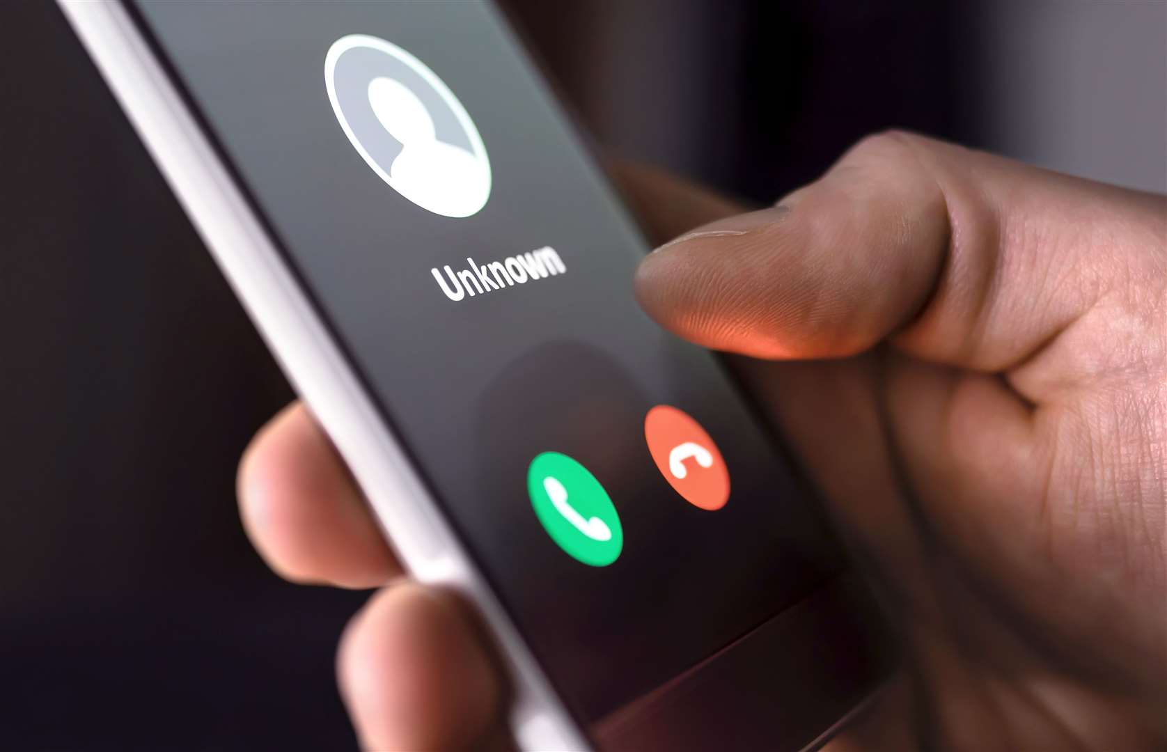 Phone call from unknown number late at night can signal a fraudulent caller.