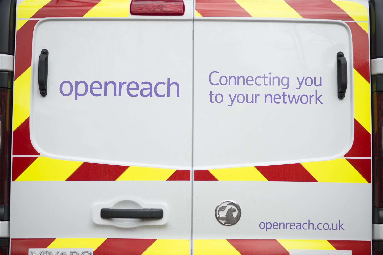 Openreach engineers are working on the road.
