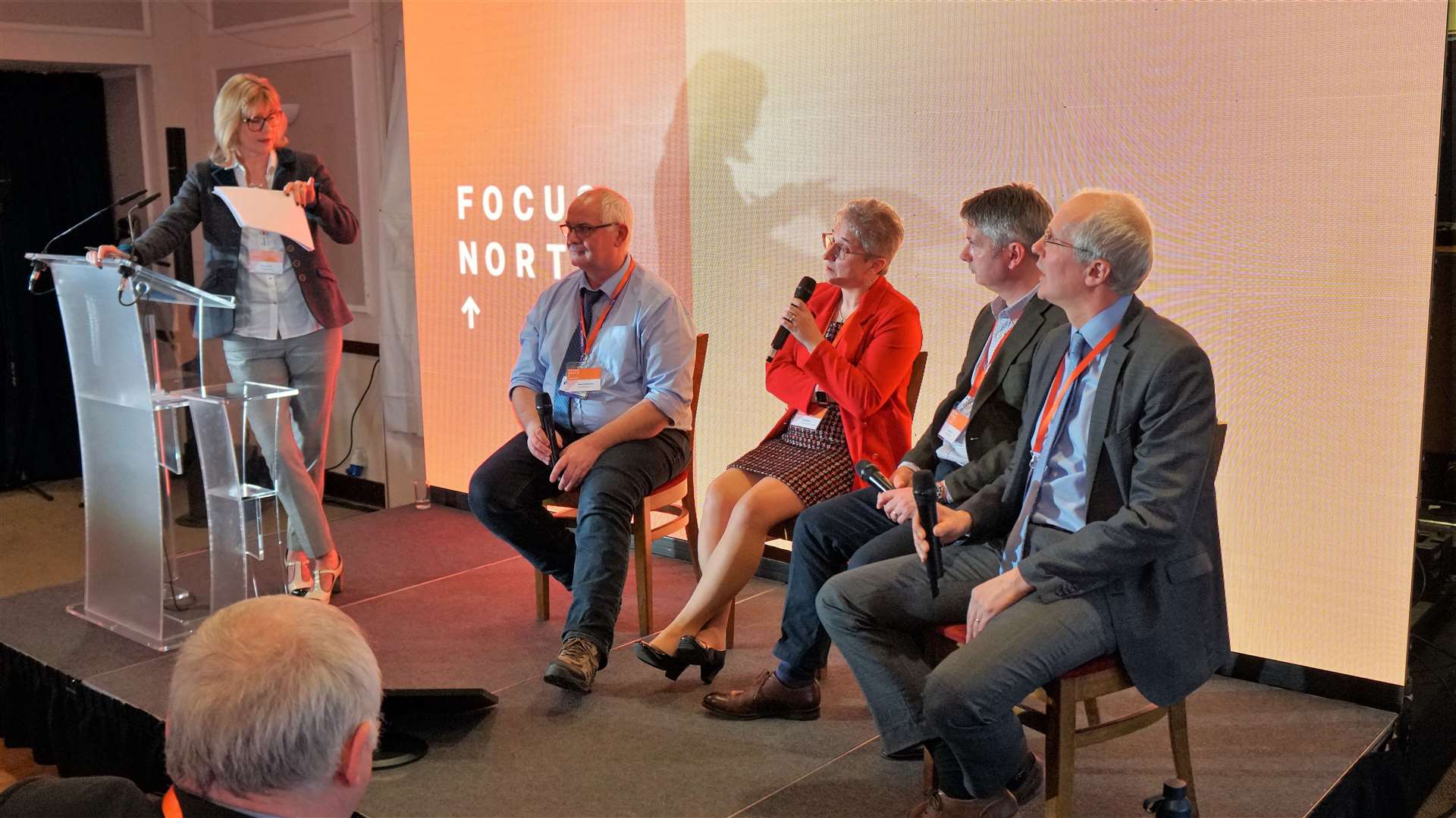 An interactive panel session at the Focus North conference in Thurso. Picture: DGS