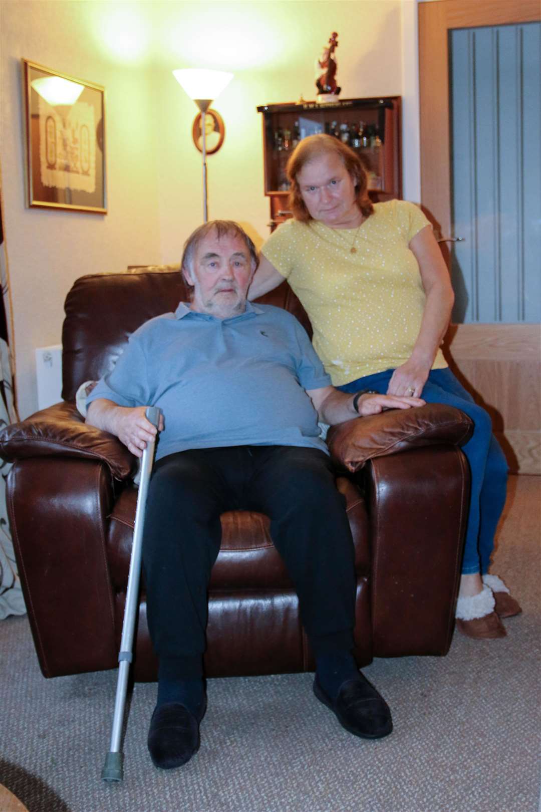 Jack and Christine Macpherson from Durness. Mr Macpherson has had his operation cancelled four times.