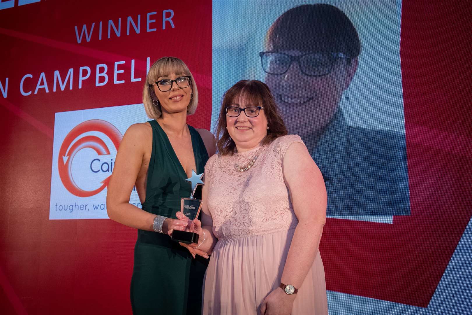 Volunteer of the year Kirsteen Campbell (right). Picture: Callum Mackay