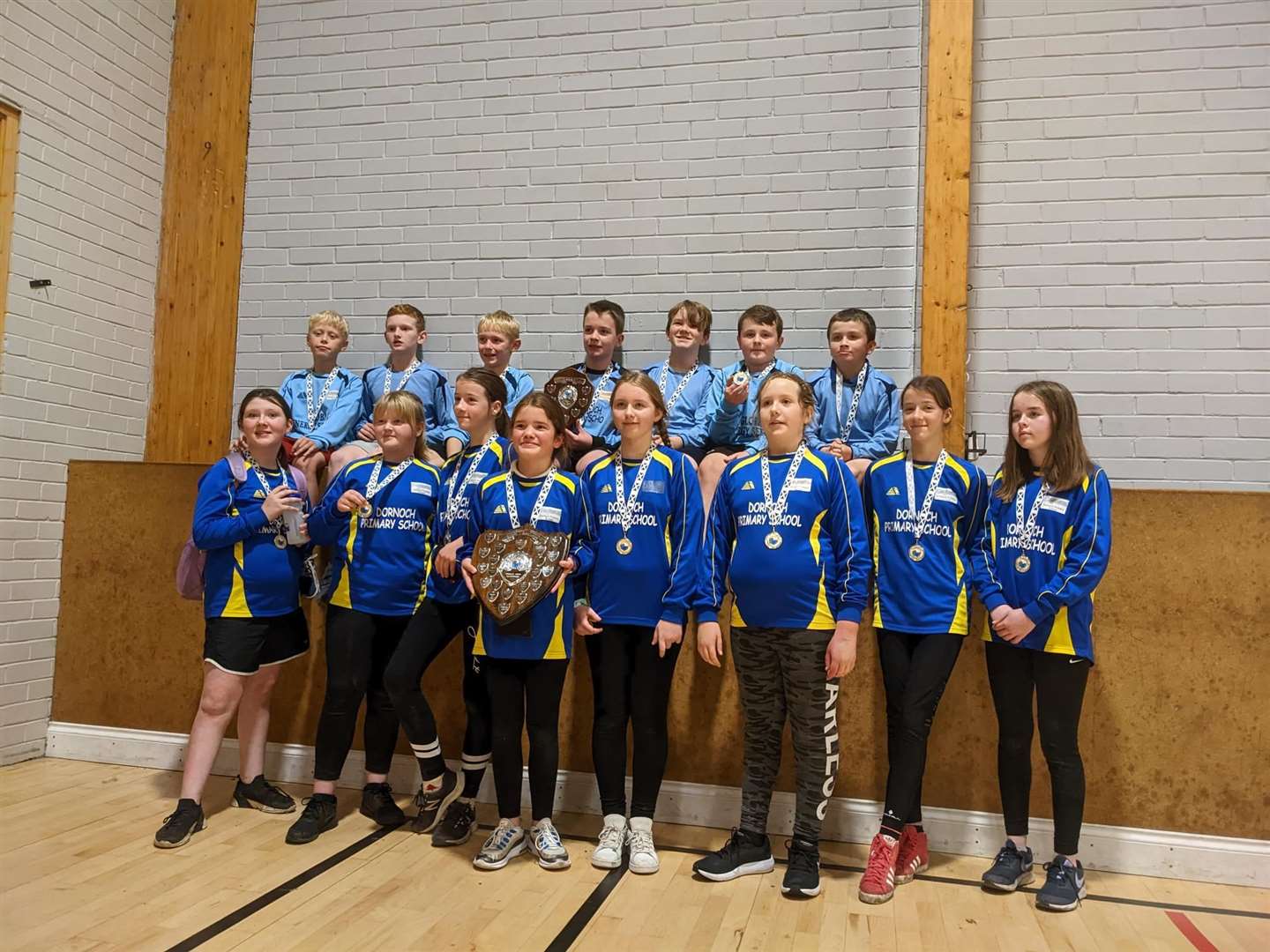 Dornoch Primary School Boys and Girls won thier respective competitions at East Sutherland Basketball Tournament.