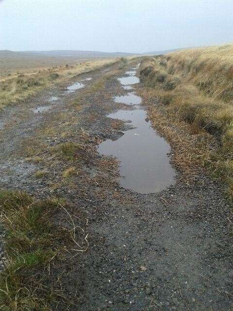 Some of the potholes along the route.