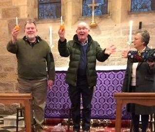 Three lucky participants got to take part in their own version of the Generation Game, where they were challenged to make a Christingle in just three minutes.