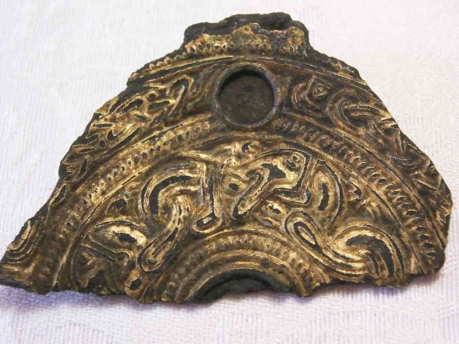 The Anglo-Saxon mount found by Michael Gallon.