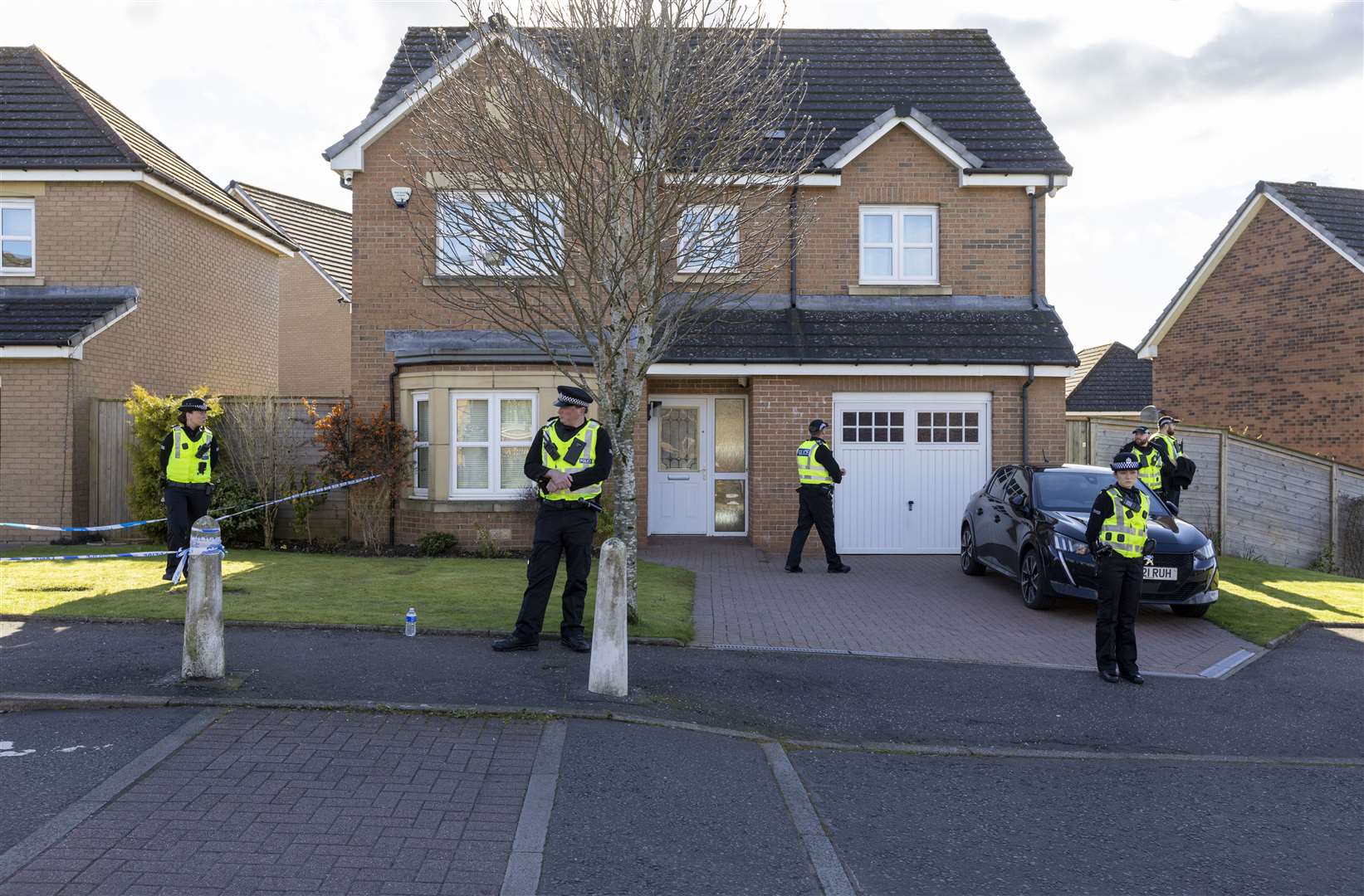 Police searched the home shared by former SNP chief executive Peter Murrell and his wife, former Scottish first minister Nicola Sturgeon (Robert Perry/PA)