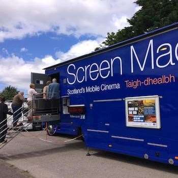 The Screen Machine is an 80-seat, air conditioned, digital mobile cinema which brings the latest films to rural areas of the Highlands and Islands.