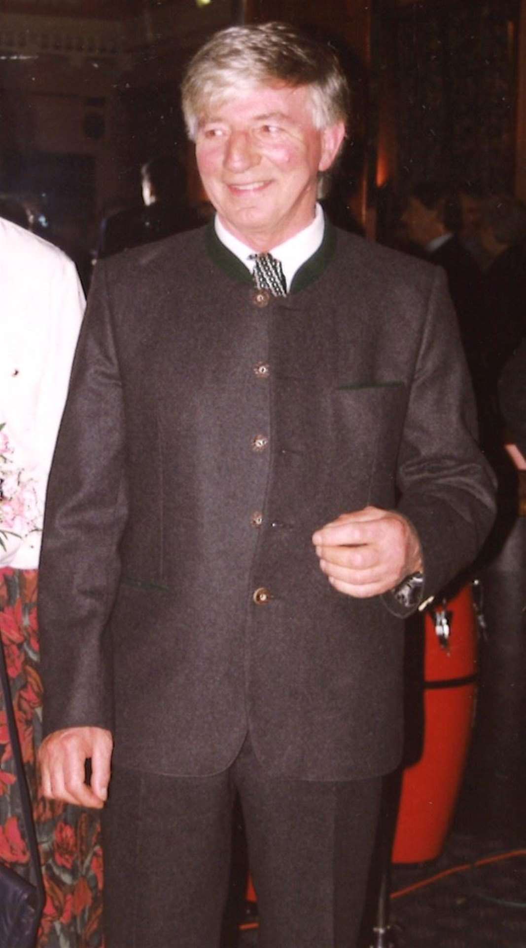 Hans Kuwall in his Austrian suit which he sported on big occasions.