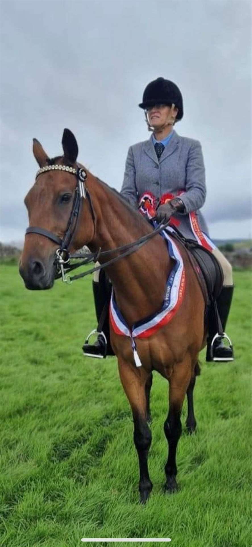 Mairi Munro, Ardgay, on her horse Southhills Elfin. Mairi won the P&J Hughes Shield in adult hand; the Shiag Game Shield in adult ridden and the Duracha Cup for overall champion.