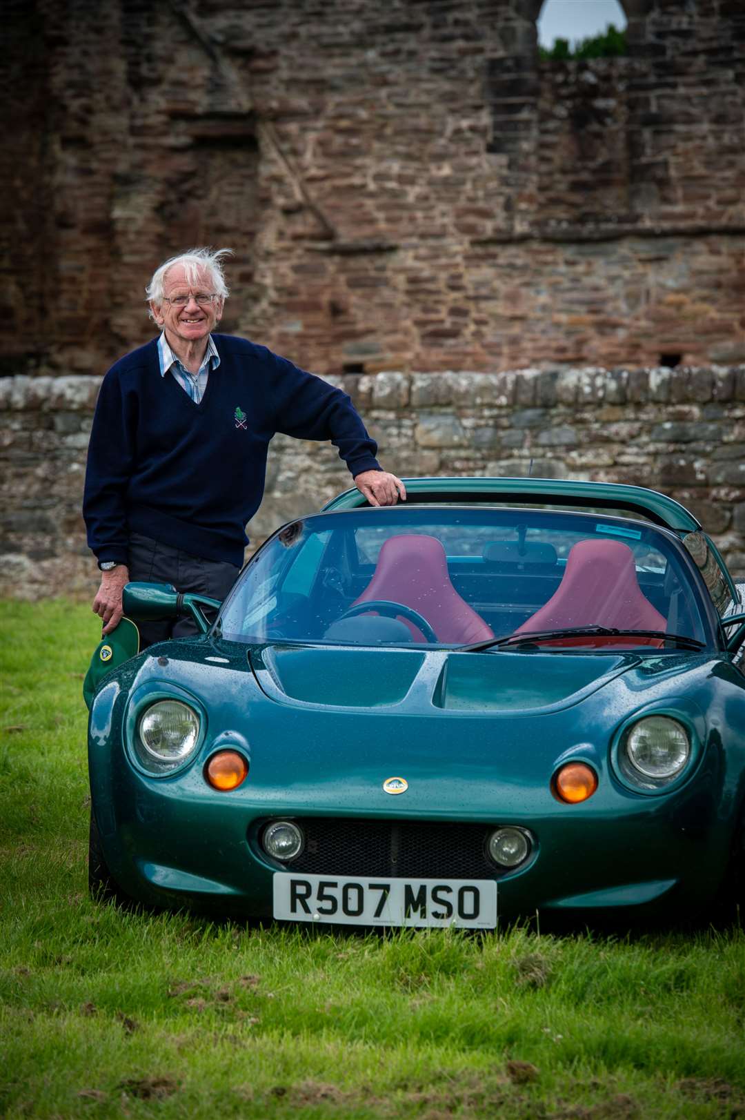 James Campbell with his Lotus Elise. Picture: Callum Mackay