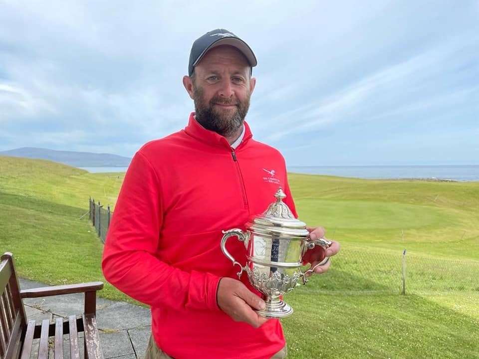 Chris Mailley won by 11 shots. Picture from Brora Golf Club Facebook site.