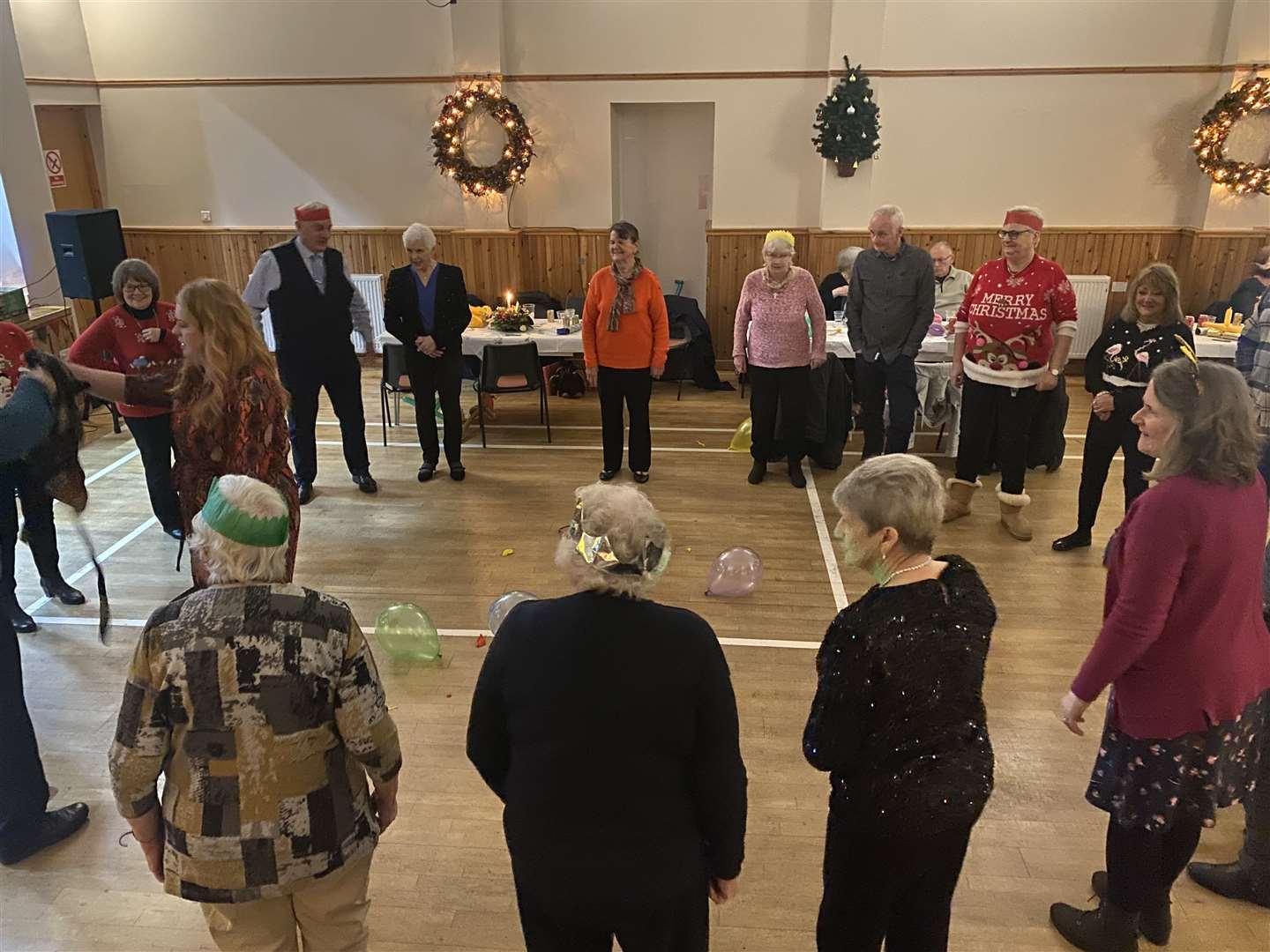 It was a traditional Christmas knees-up with plenty of games and activities