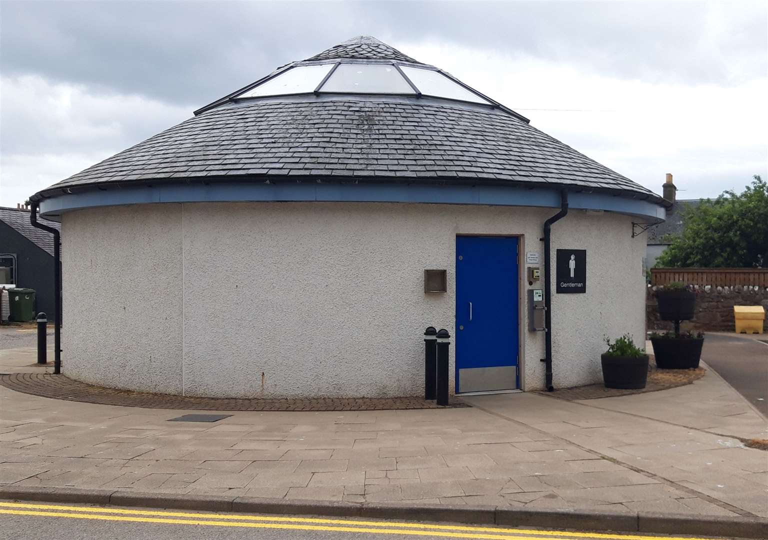 Golspie public toilets are housed in a unique circular building.