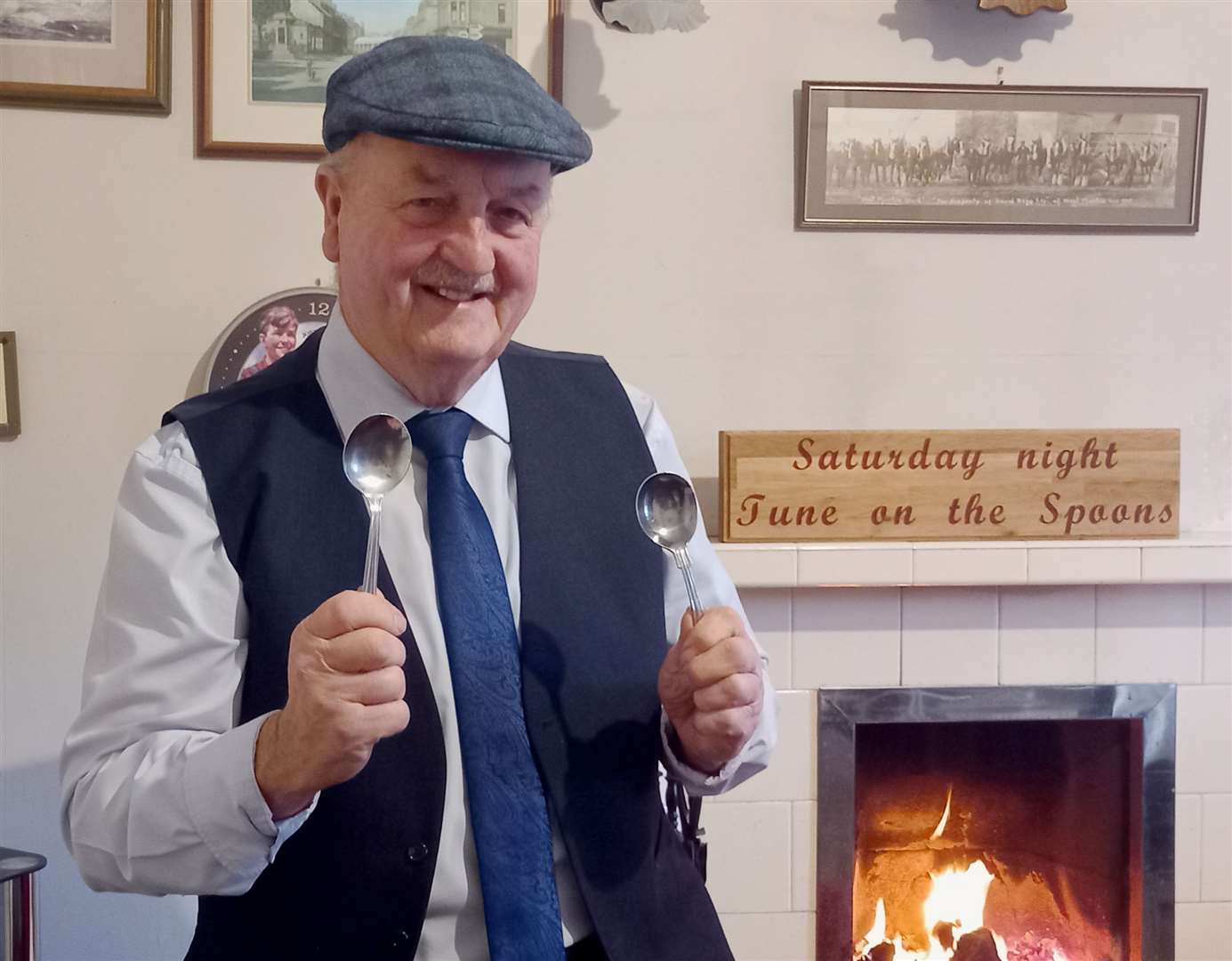 Willie Mackay is preparing for this weekend's musical session which will be his 150th Saturday night Tunes on the Spoons.
