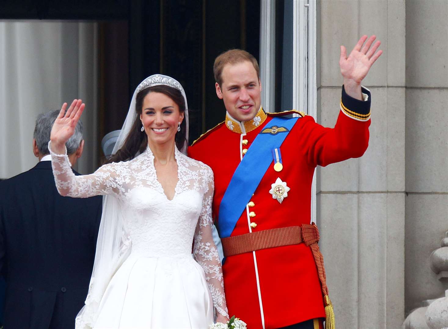 William and Kate on their wedding day (Chris Ison/PA)