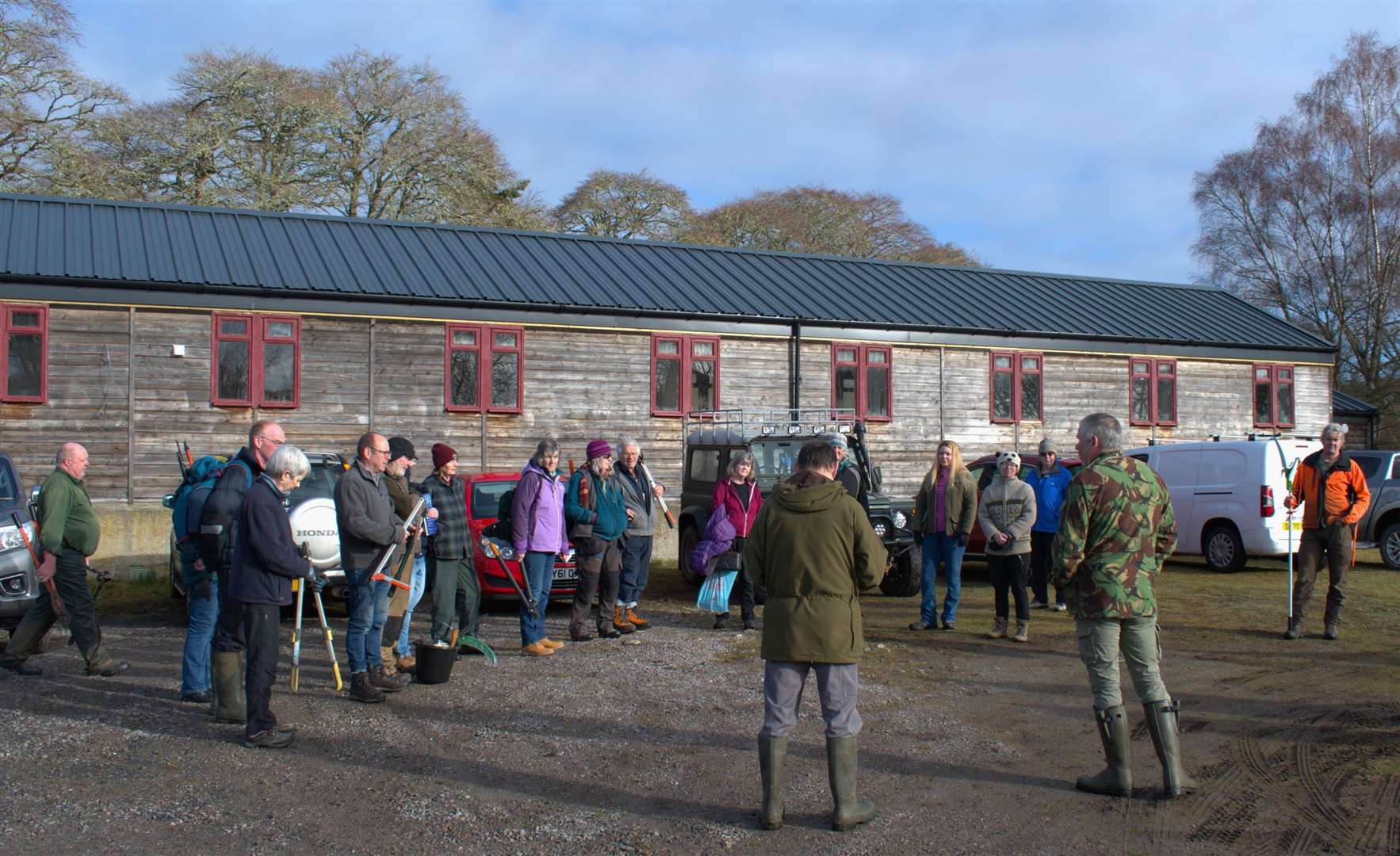 More than 30 friends of Culrain and District Hall turned up on March 16 to help clear paths at Carbisdale Wood.