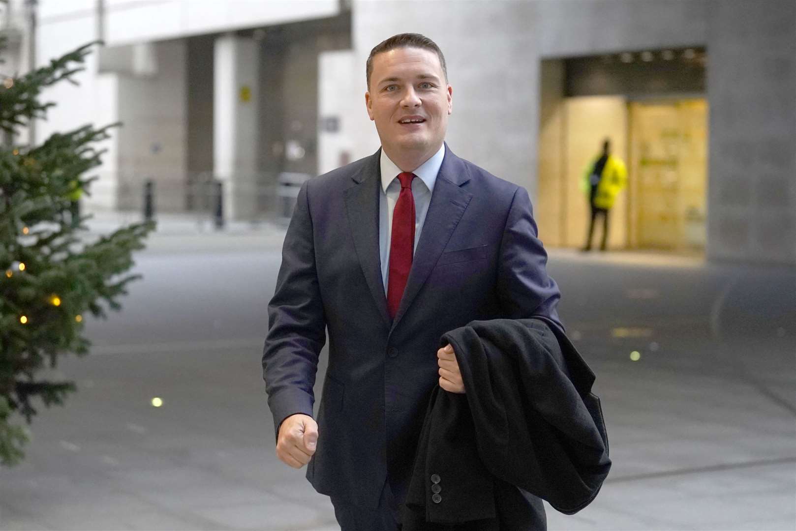 Shadow health secretary Wes Streeting at BBC Broadcasting House in London (Stefan Rousseau/PA)