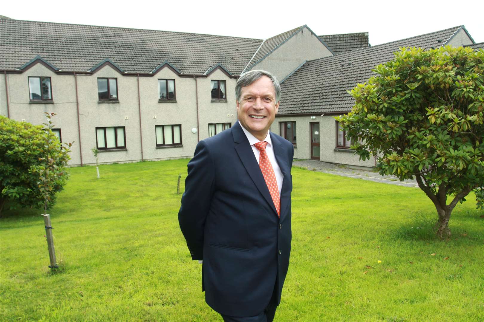 Parklands chief Ron Taylor at Mo Dhachaidh Care Home in Ullapool back In September shortly after his company took it over.