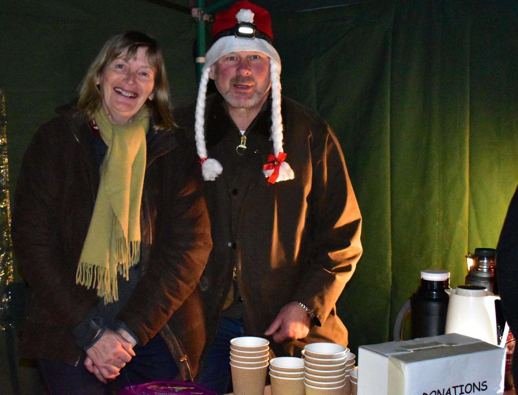 Graham Charge and Anne Henderson manned the refreshment tent. Picture: Janet Charge