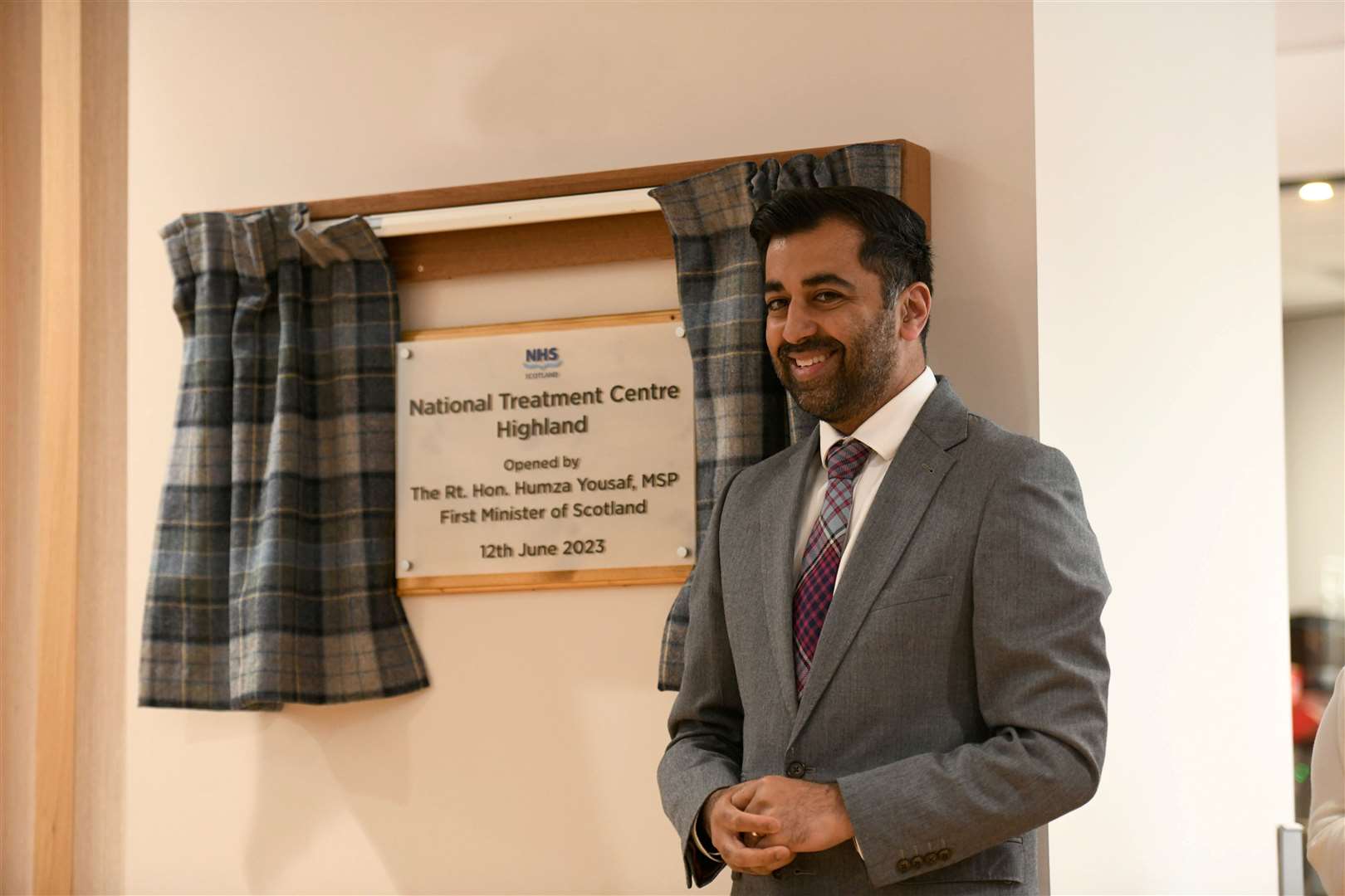 Humza Yousaf at the opening. Picture: Callum Mackay..