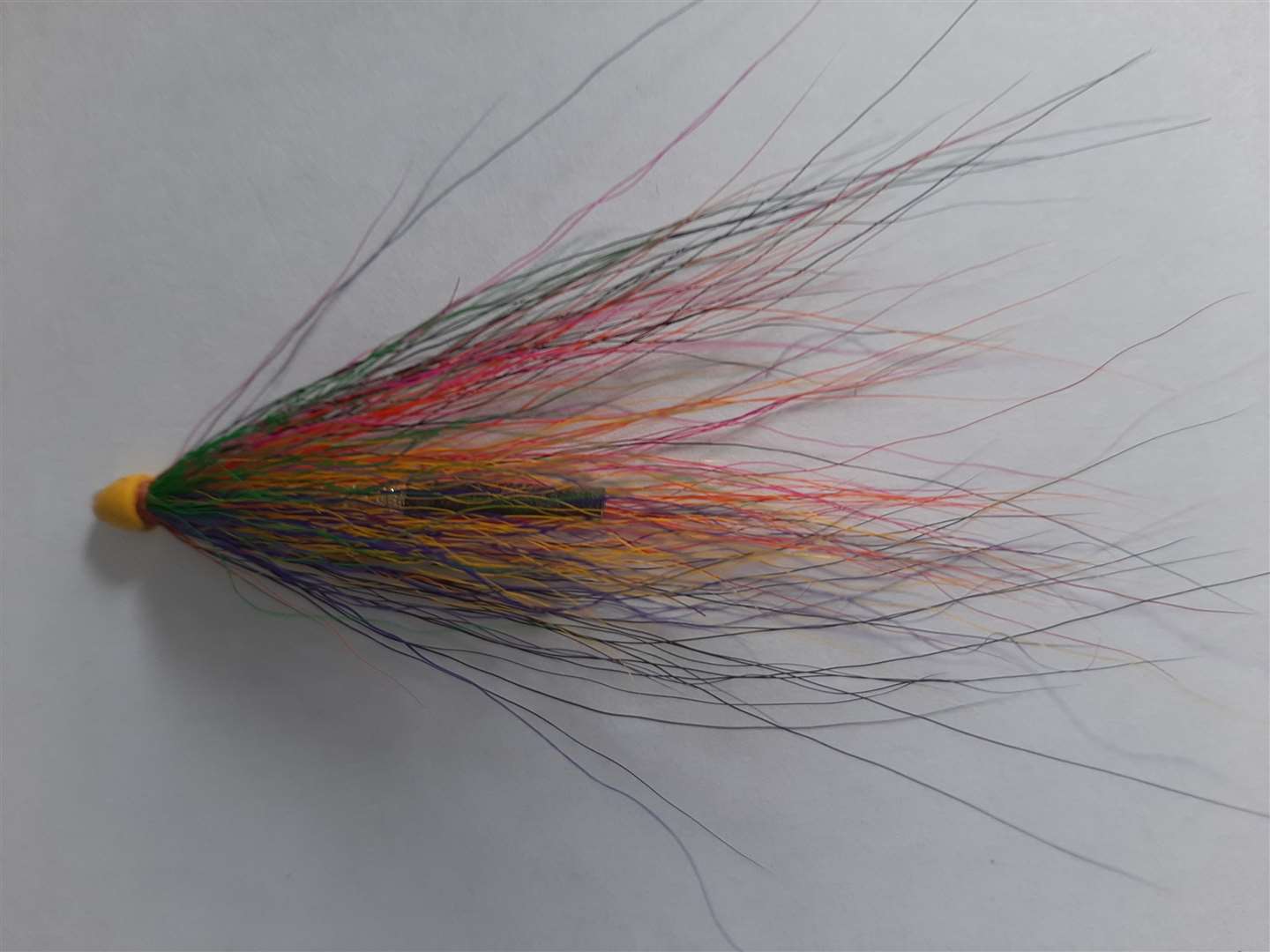 One of the colourful fishing flies.