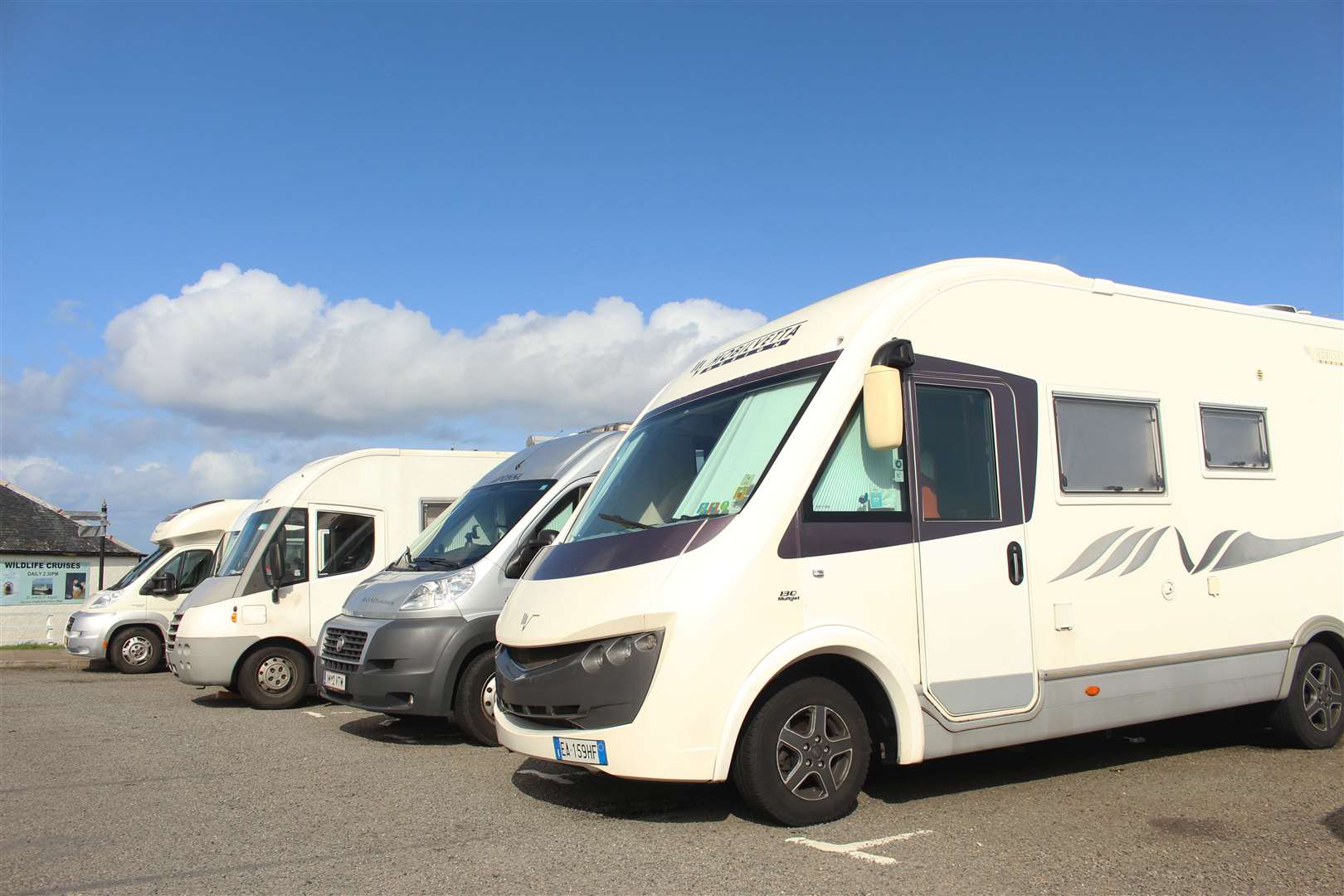 The NC500 route is popular with people in motorhomes.