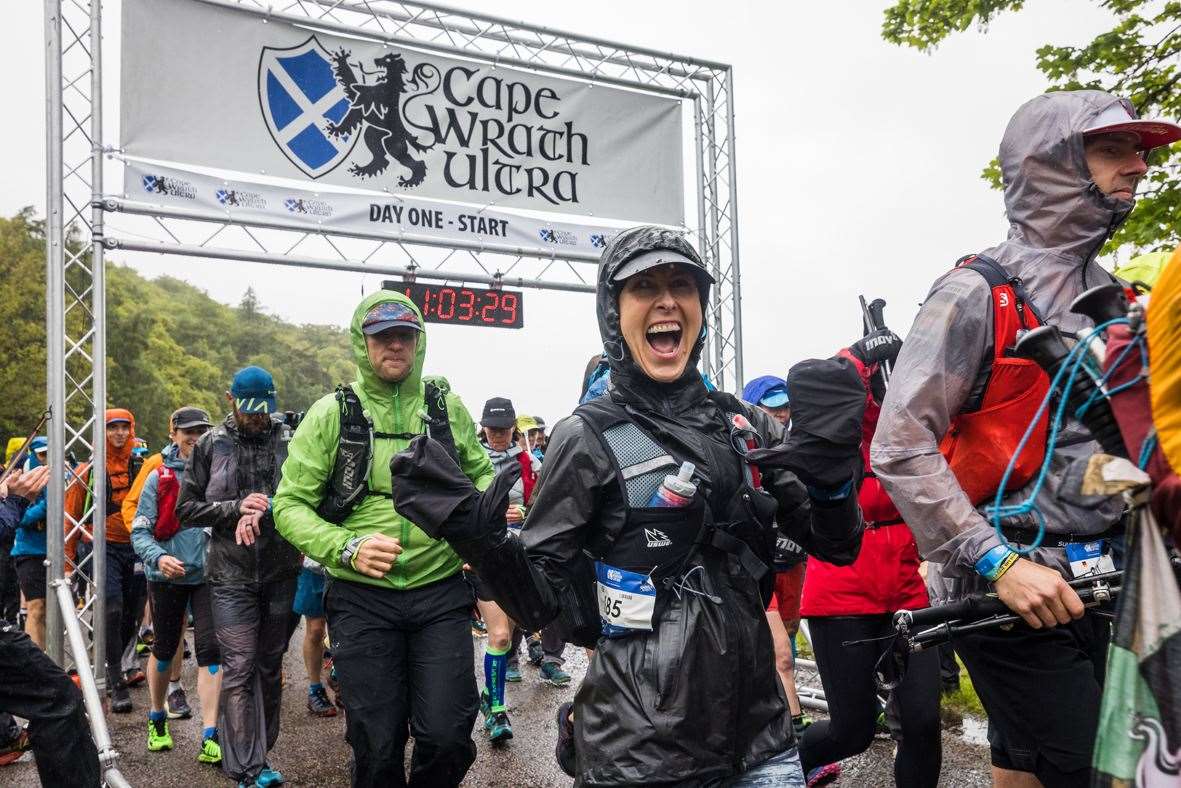 All smiles at the start of CWU2022 - ©Cape Wrath Ultra & No Limits Photography