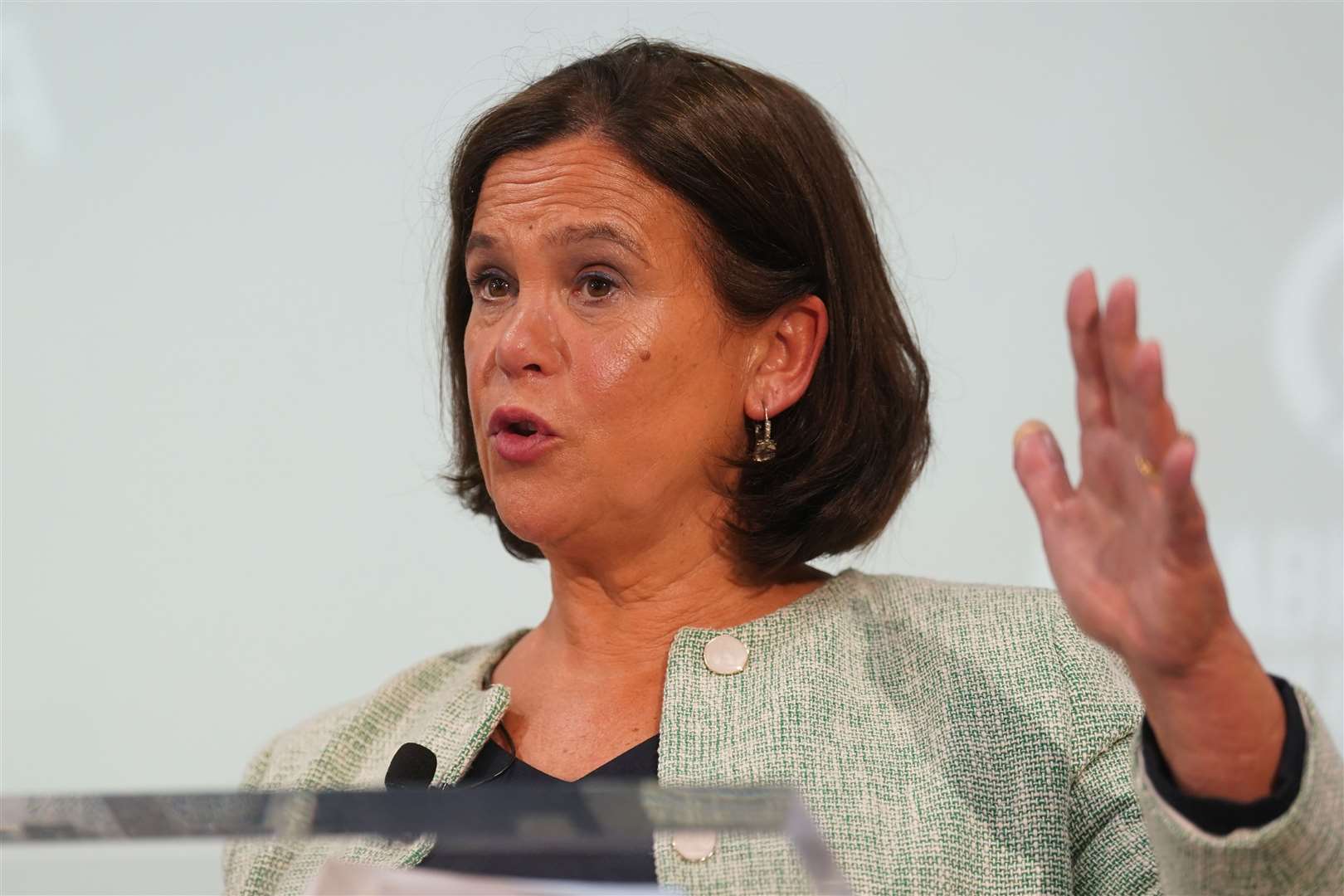 Sinn Fein leader Mary Lou McDonald called for consequences in Ireland if Israel ‘ignores’ calls for a ceasefire (Brian Lawless/PA)