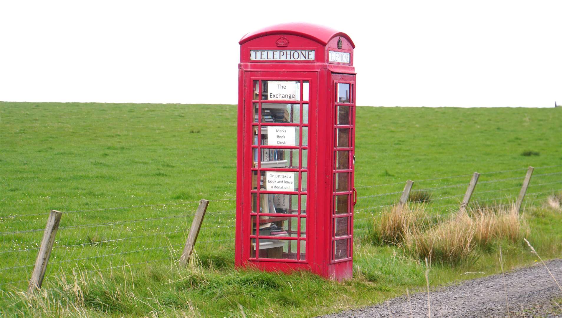Some redundant phone boxes have been repurposed, such as this one which has been turned into a library.
