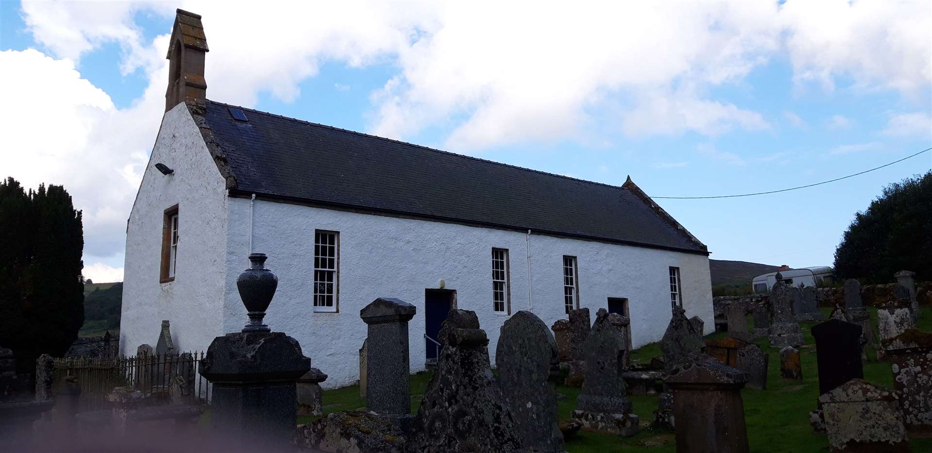 St Callan’s Church is located 1.5 miles north of Rogart.
