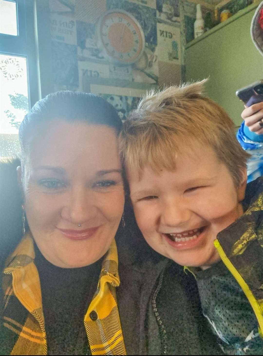 Mishelle Love with her son Jack.