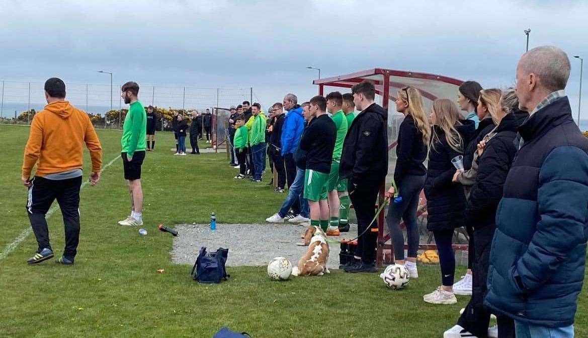 A good crowd turned out for Helmsdale United's first home game of the 2023 season.